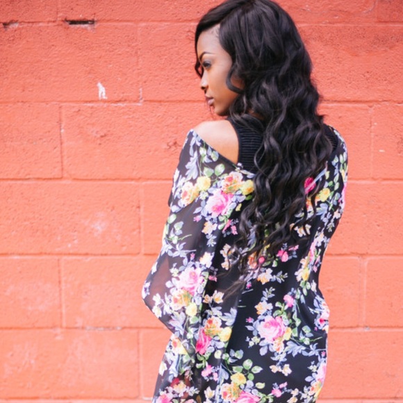 Floral Print Kimono