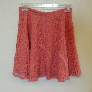 Coral Circle Skirt