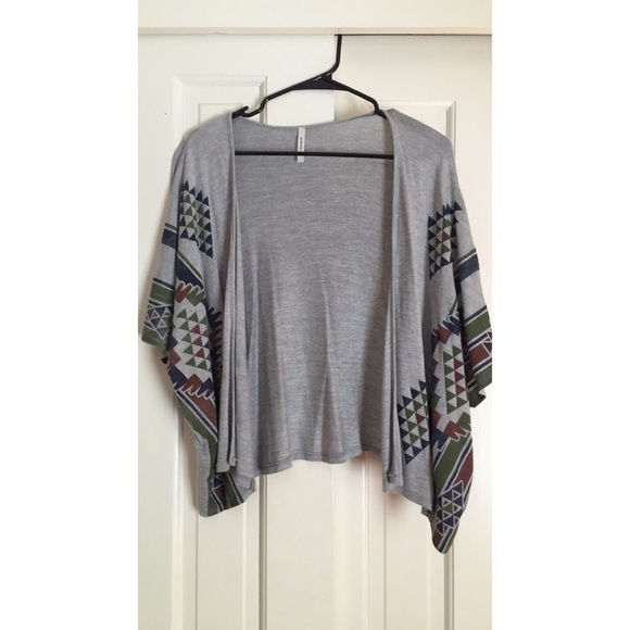 Tribal patterned cardigan