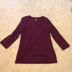 3/4 plum top