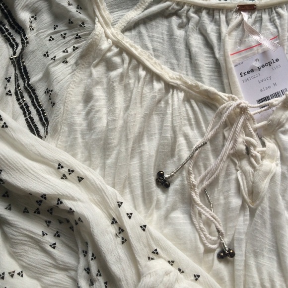 Free People Golden Nugget lace up Tunic - Picture 3 of 4