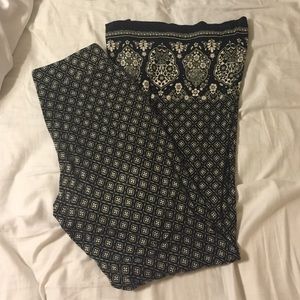 Patterned palazzo pants