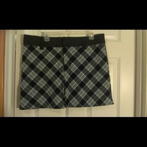 Blue and Black Plaid Schoolgirl Mini Skirt