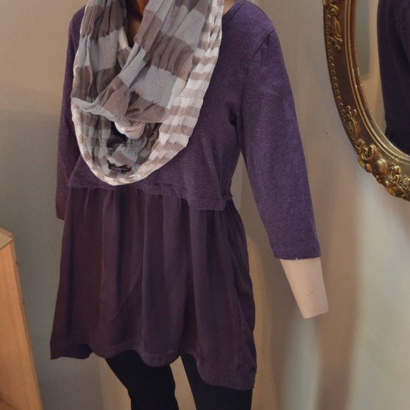 Soft Surroundings Tunic/Top in both grey & plum.