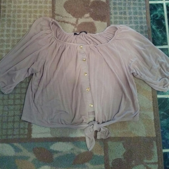 Tan crop top bellyshirt