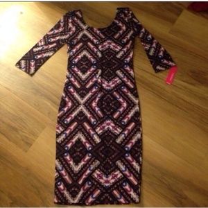 Knee length bodycon dress