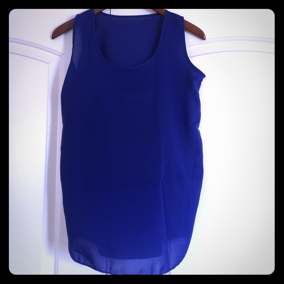 Royal Blue Sleeveless Top