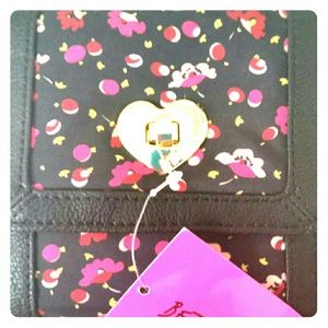 SOLD SOLD!!FLORAL MINI  WALLET. NWT BETSEY JOHNSON
