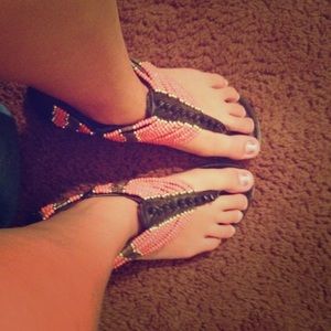 Beaded sandals