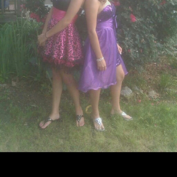 Purple Short Prom dress - Picture 1 of 1