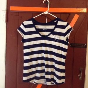 Blue & White Striped Shirt