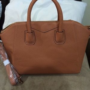 Caramel brown tote