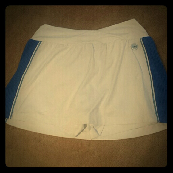 Giorgio Active White and blue tennis skirt
