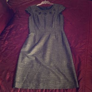 TAHARI metallic cocktail dress size 8