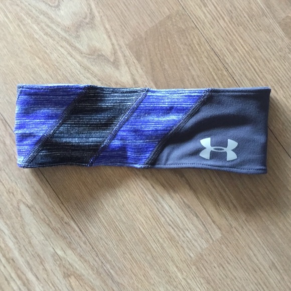 Under armour purple and gray headband