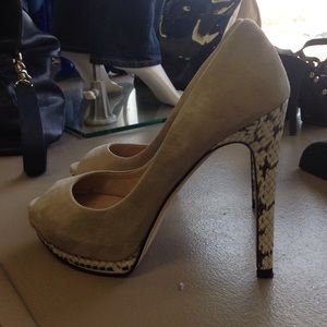 Joan and David Suede pump