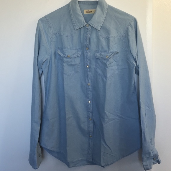 Hollister denim button up