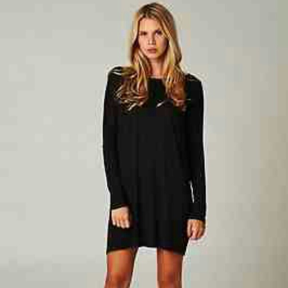 Cherish Tops - Dolman Black Dress/Long Cotton Tunic M/L Misses