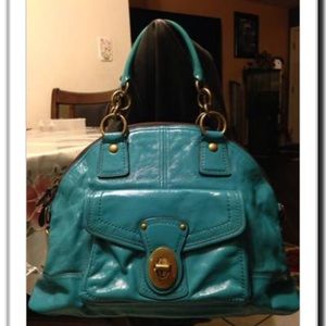 Coach turquoise handbag