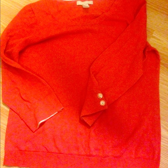 Orange 3/4 sleeve sweater!!