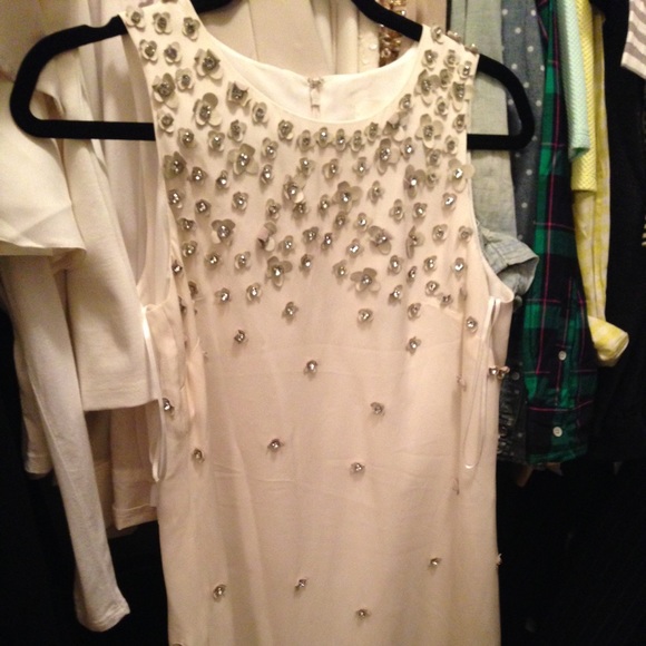 J. Crew Dresses - J. Crew leather florets and crystal shift dress J. Crew Dresses - J. Crew leather florets and crystal shift dress