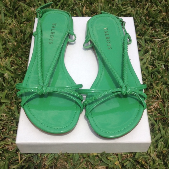 Talbots green sandals