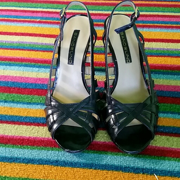 Black heeled shoes