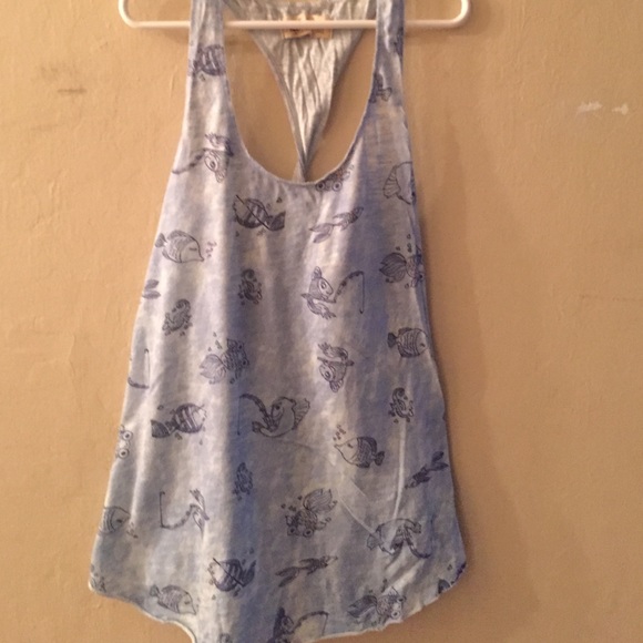 Light Blue Twisted back/Racerback Fish Tank