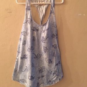 Light Blue Twisted back/Racerback Fish Tank