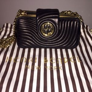 Henri Bendel Black Quilt Petite Shoulder Bag