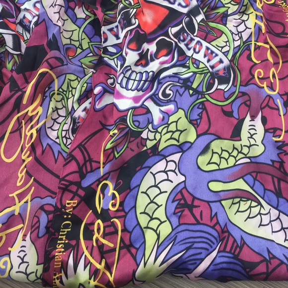 Ed hardy silk scarf