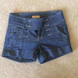 Denim mid rise Shorts