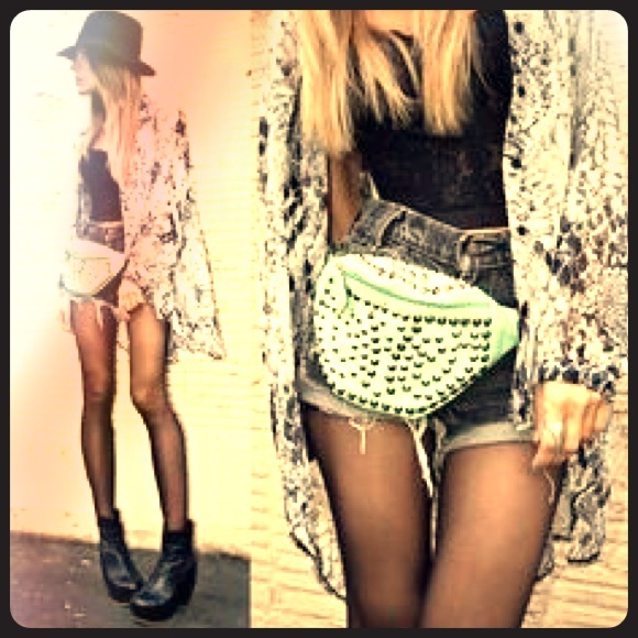 Fancy studded fanny pack