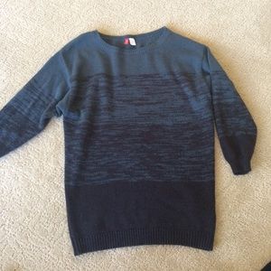 Dark Teal and Black H&M Sweater