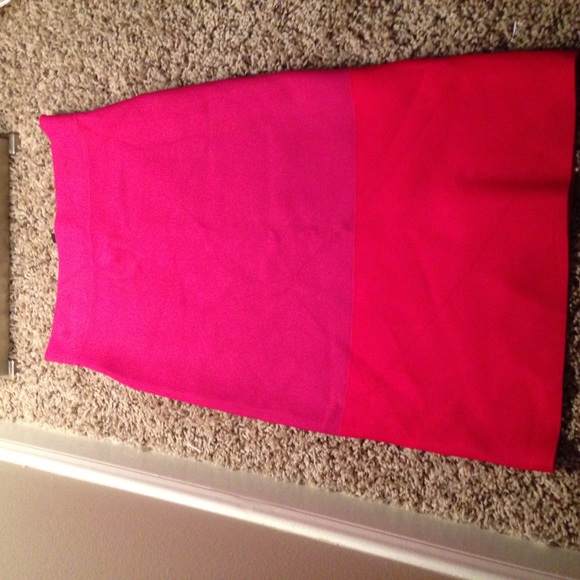 BCBG Maxazria Colored-Block Power Skirt - Picture 2 of 4