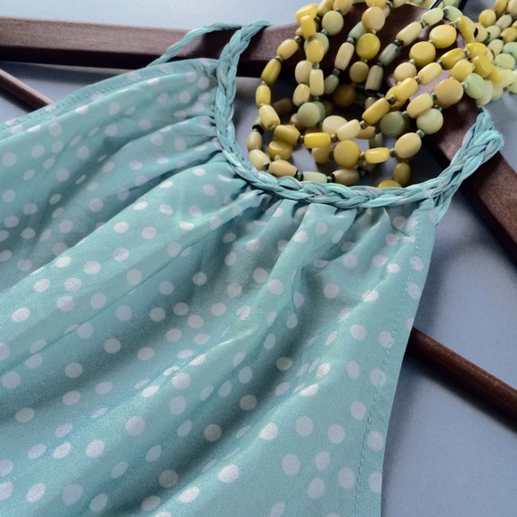 Promod dot print halter dress