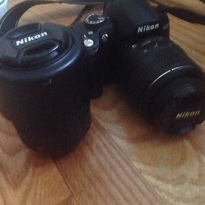 Nikon D3000, 18-55mm lens and a 55-200 mm