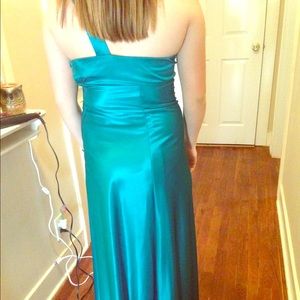 Turquoise prom dress