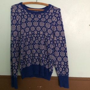 Blue snowflake sweater