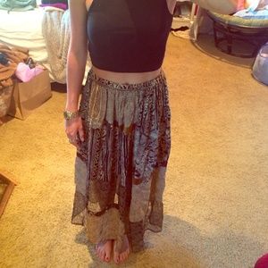 Long tribal skirt