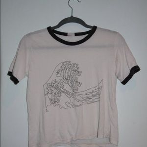 Brandy Melville wave t shirt