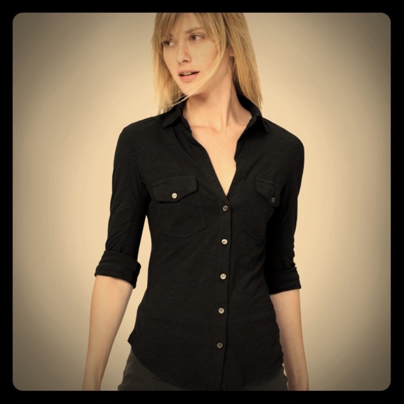 James Perse Standard Cotton button down shirt