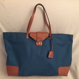 Tory Burch Nylon Zip Top Tote