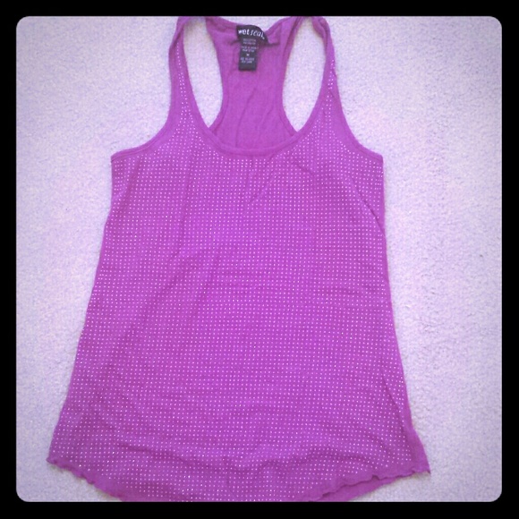 Wet seal fuscia tank