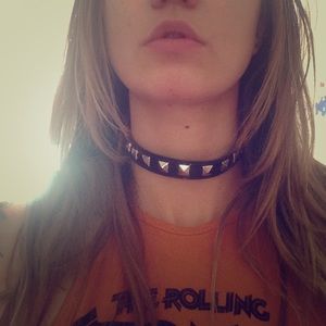 Black Studded chocker