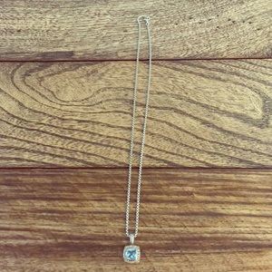 Authentic David Yurman Blue Topaz and Diamond.