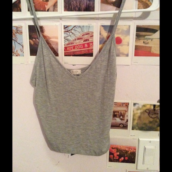 Grey VNeck Brandy Melville Tank