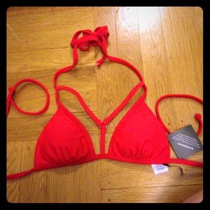 Nasty gal caged bikini top