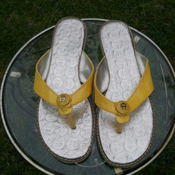SOLD .....   Aigner Flat Sandals