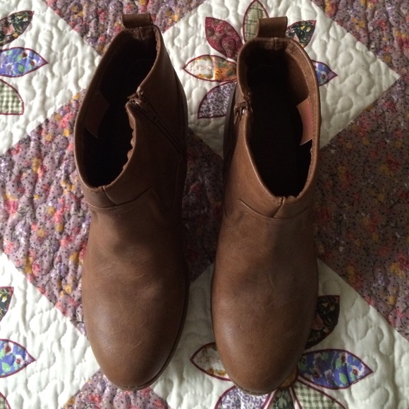 Brown Bootie Heels